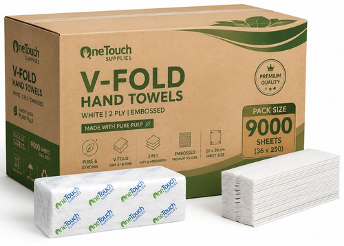 9000 papierhandtücher falz - papierhandtücher, v-falz